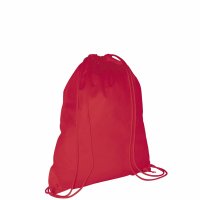 Rucksack aus Non-Woven mit Zugkordel - Format 38x46 cm - rot