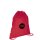 Non-Woven-Rucksack - Format 38x46 cm - Tragekordeln - rot - bedruckt mit Logo