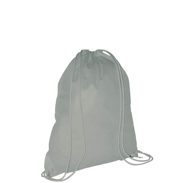 Non-Woven-Rucksack - Format 38x46 cm - Tragekordeln - grau