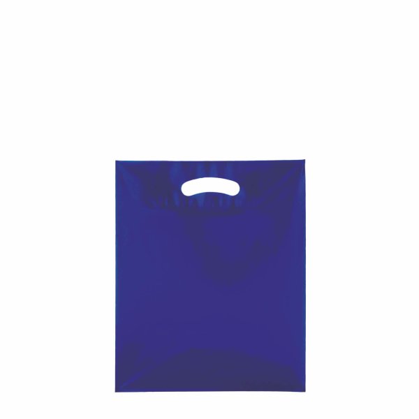 Plastiktragetasche aus LD-PE-Folie mit Griffloch - Format 25x33 cm - je VPE 1.000 Stück -  blau