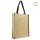 Exklusive Tragetasche - Format 30+10x40 cm - Recyclingpapier mit Non-Woven - braun / schwarz