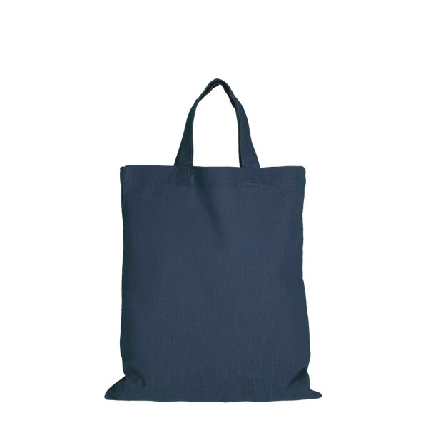 Mittelgroße Baumwolltasche 28x32 cm - dunkelblau