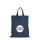 Mittelgroße Baumwolltasche 28x32 cm - dunkelblau bedruckt mit Logo
