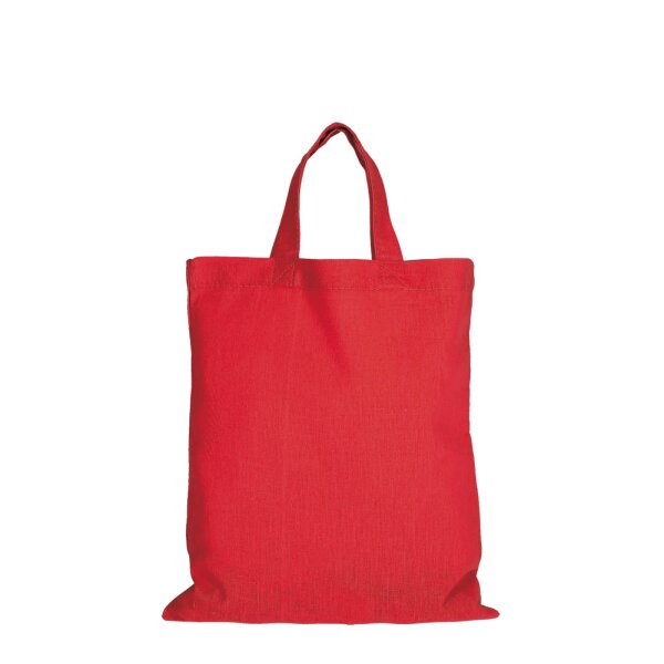 Mittelgroße Baumwolltasche 28x32 cm - rot
