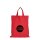 Mittelgroße Baumwolltasche 28x32 cm - rot bedruckt mit Logo