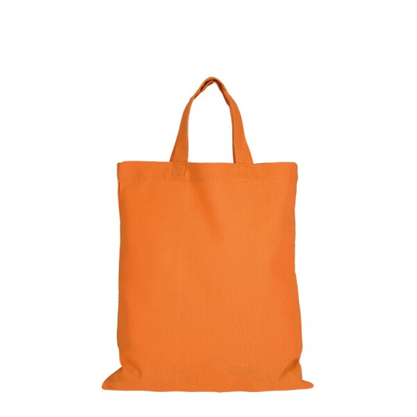 Mittelgroße Baumwolltasche 28x32 cm - orange