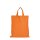 Mittelgroße Baumwolltasche 28x32 cm - orange