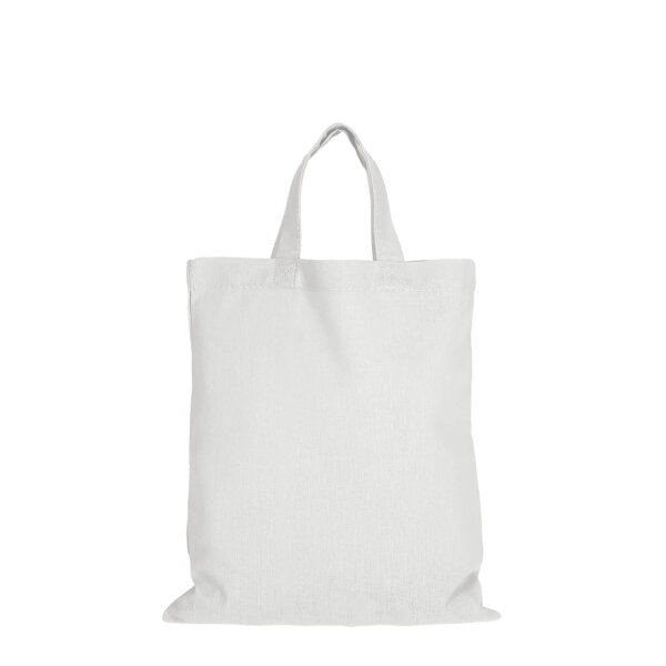 Mittelgroße Baumwolltasche 28x32 cm - weiß