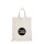Mittelgroße Baumwolltasche 28x32 cm - natur mit Logo bedruckt
