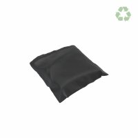 Faltbare Einkaufstasche aus Recycling PET mit innen eingenähtem Steckfach - Format ca. 42x45 cm - schwarz