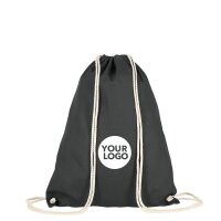 Baumwollrucksack - Format 38x46 cm - Tragekordeln -...