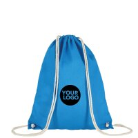 Baumwollrucksack - Format 38x46 cm - Tragekordeln -...
