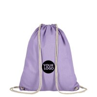 Baumwollrucksack - Format 38x46 cm - Tragekordeln -...