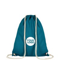 Baumwollrucksack - Format 38x46 cm - Tragekordeln -...