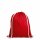 Rucksack aus Baumwolle mit zwei Tragekordeln - Format 38x42 cm - rot