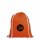 Rucksack aus Baumwolle - Format 38x42 cm - orange bedruckt mit Logo