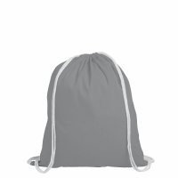 Rucksack aus Baumwolle - Format 38x42 cm - grau