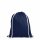Rucksack aus Baumwolle mit zwei Tragekordeln - Format 38x42 cm - blau