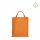 Non-Woven Mini Vliestaschen mit zwei kurzen Griffen - Format 22x26 cm - orange