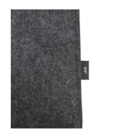 RPET Filz-Shopper - Format 36x40 cm - lange Griffe - dunkelgrau
