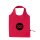 Faltbare Baumwolltasche - Format 38x38 cm - Erdbeerform - rot - bedruckt