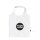 Faltbare Baumwolltasche - Format 38x38 cm - Erdbeerform - weiß - bedruckt