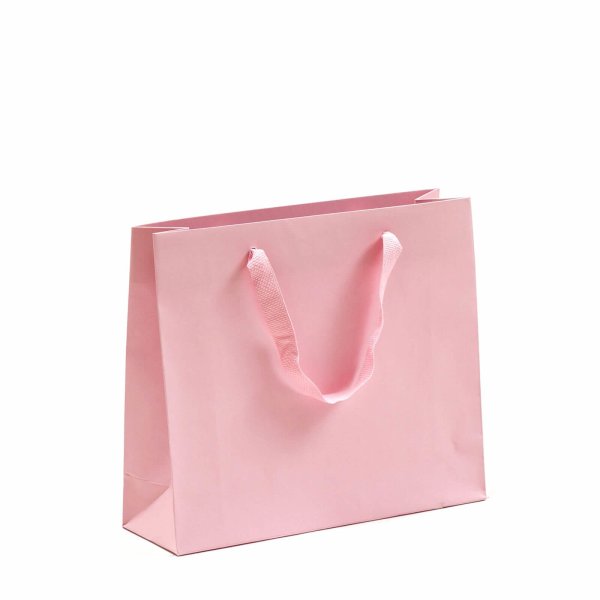 Exklusive Papiertasche - 32+10x27 cm - DeLuxe Royal UNI - rosé