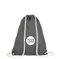 Baumwollrucksack - Format 38x46 cm - Tragekordeln -...