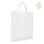 Große Non-Woven Tasche XL mit kurzen Griffen im Format 50x50cm - weiß - seitlich