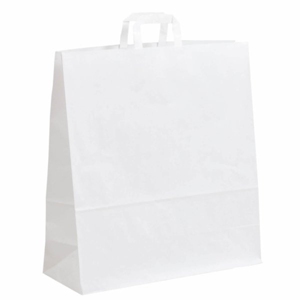 in Weiß Einkaufstüten 22+10x28cm-70gr. 20 Papiertüten