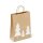 Weihnachtstasche Format 22+10x28 cm - Tannenwald - braun