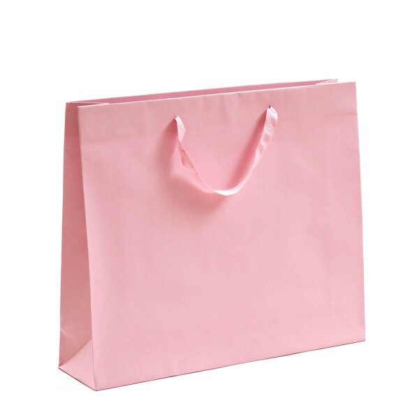 Exklusive Papiertragetasche - 54+14x44,5 cm - DeLuxe Royal UNI - rosé