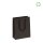 Recycling-Papiertasche mit Baumwollkordeln 22+10x27 cm - schwarz