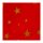 Rote Papiertaschen mit Sterne gold - 18x7x24 cm - Weihnachten - Muster