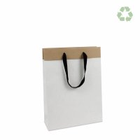 Recycling-Papiertasche - Format 26+10x35 cm -...