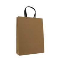 Papiertasche DeLuxe aus Kraftpapier 20x8x26 cm - braun