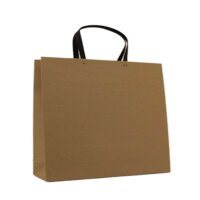 Papiertasche aus Kraftpapier DeLuxe 40x10x35 cm - braun