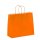 Farbige Papiertragetasche mit Papierkordel - Format 32+13x28 cm - je VPE 250 Stück - orange