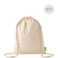 Stoffrucksack aus Bio-Baumwolle 36x44 cm - natur