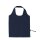 Faltbare Baumwolltasche - Format 38x38 cm - Erdbeerform - blau - entfaltet