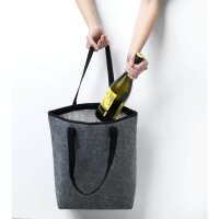 Kühltasche RPET-Filz - Format 40x40+11 cm - grau