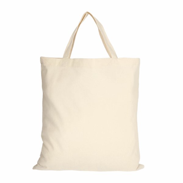 Tasche aus Fairtrade Baumwolle mit zwei kurzen Henkeln 38 x42cm Baumwollbeutel 