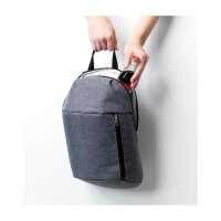 Kleiner Kühlrucksack - Format 24+16x40 cm (6 Liter) - schwarz
