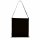 Baumwolltasche mit einer langen Umhängeschlaufe / Henkel - Format 38x42 cm - schwarz