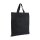 Baumwolltasche - Format 38x42 cm - kurze Griffe - schwarz