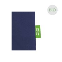 Bio-Baumwolltasche mit langen Henkeln - Format 38x42 cm - dunkelblau