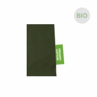 Bio-Baumwolltasche mit langen Henkeln - Format 38x42 cm - olivgrün