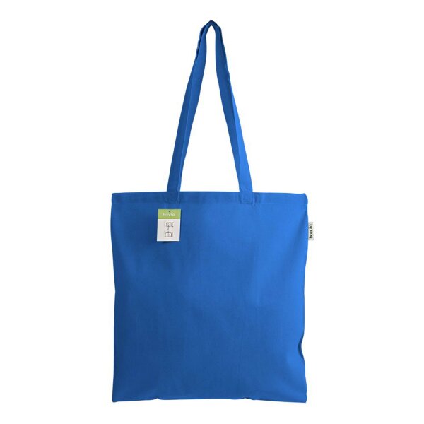 Bio-Baumwolltasche mit langen Griffen - 38x42 cm - royal