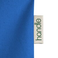 Bio-Baumwolltasche - Format 38x42 cm - lange Griffe - royal