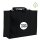 XXL Jumbo-Tasche Non-Woven mit breitem Boden 60x45x20 cm - schwarz - bedruckt